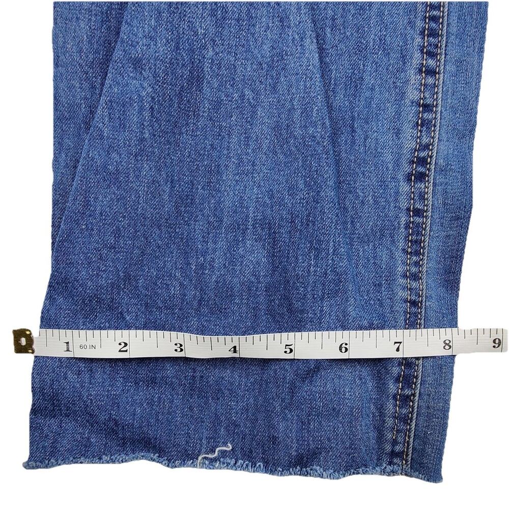 Rewash Wide Leg Jeans Juniors 3/26 Blue Medium Wash High Rise Distressed 26x29.5 - Picture 8 of 11